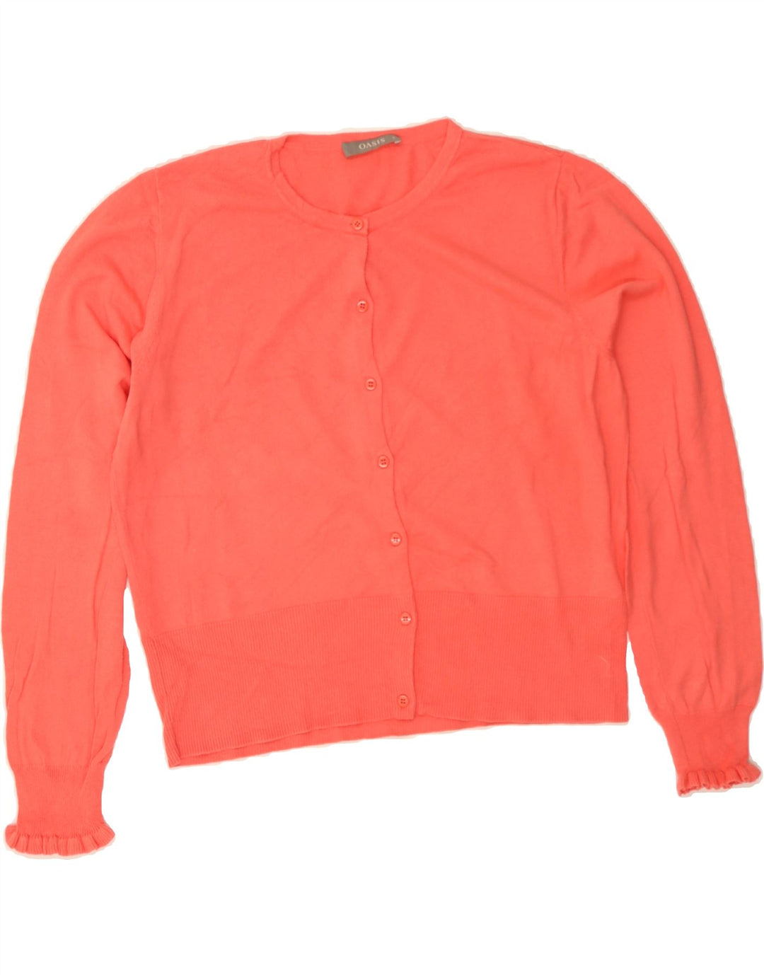 OASIS Womens Cardigan Sweater UK 16 Large Red Cotton Vintage Oasis and Second-Hand Oasis from Messina Hembry 