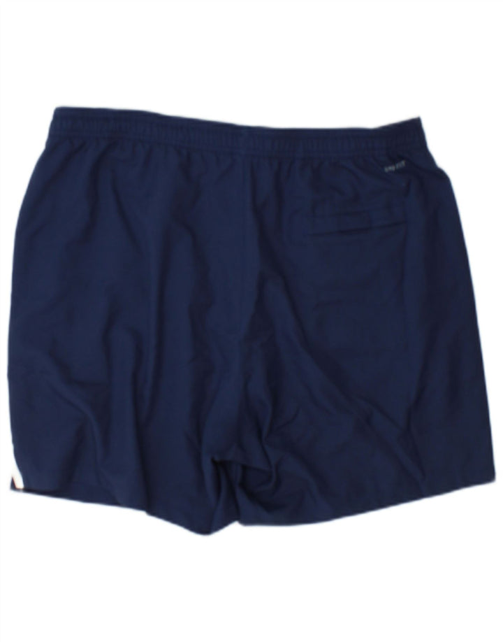 Shorts esportivos masculinos Nike Dri Fit grandes azul marinho