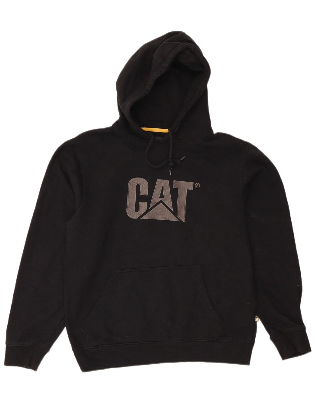 Jumper com capuz gráfico masculino CAT grande algodão preto