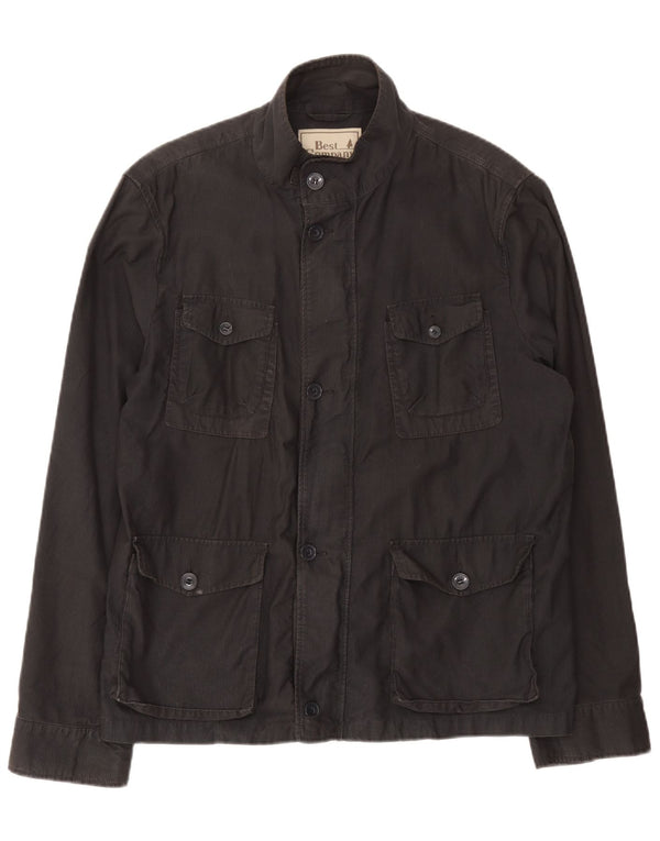 Jaqueta utilitária masculina Best Company UK 42 XL algodão preto