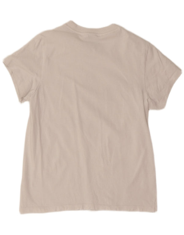 Camiseta Adidas Feminina Graphic Top UK 8 Pequena Algodão Branco