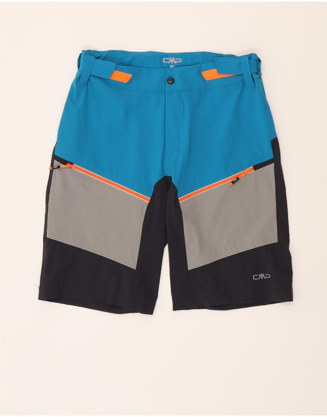 CMP Mens Cargo Shorts IT 48 Médio W32 Azul Colourblock Poliamida