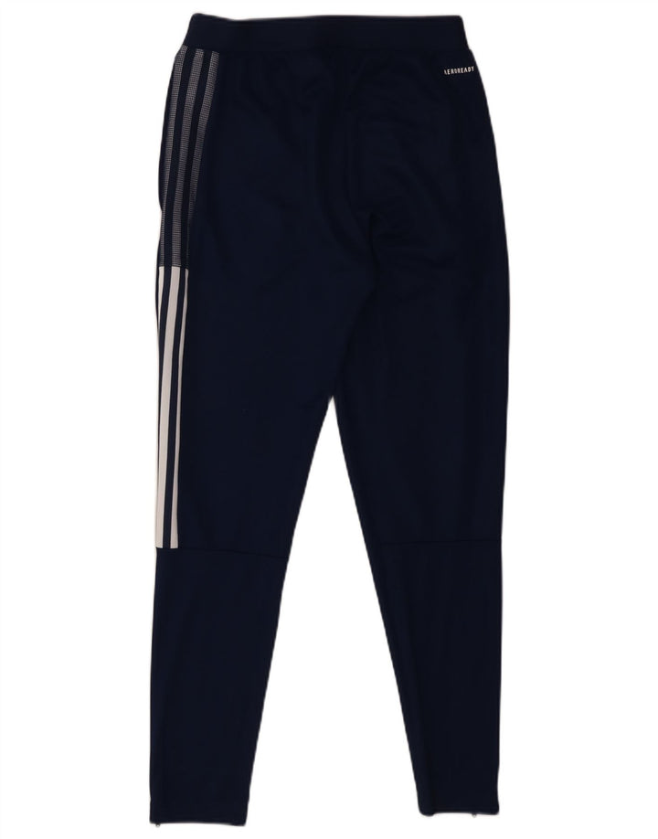 Calça de treino Adidas Aeroready masculina pequena azul marinho poliéster