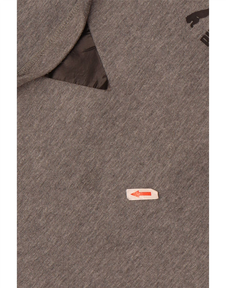 Puma Mens Graphic Moletom Jumper XL Cinza Algodão