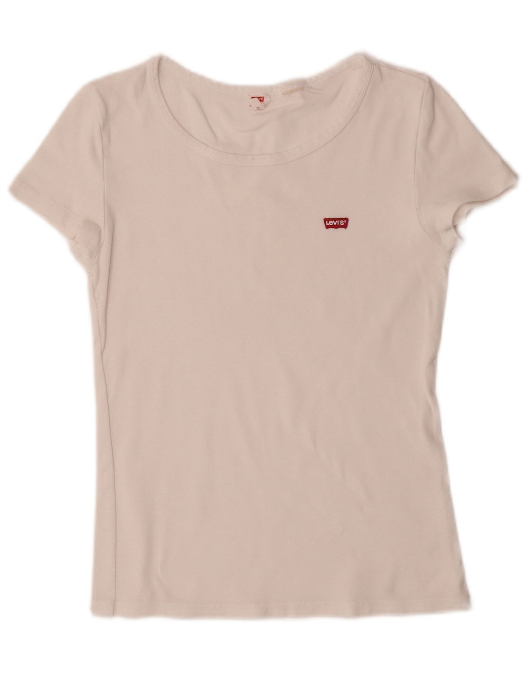 Camiseta feminina LEVI'S UK 10 pequena off white