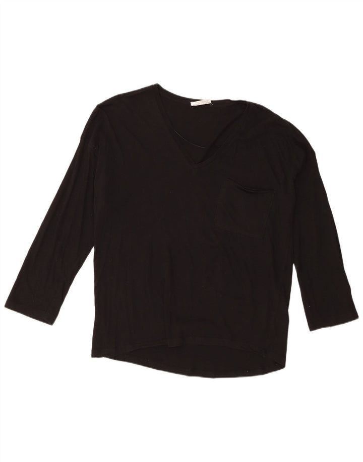 Zara Womens Trafaluc Oversized Top Manga 3/4 Reino Unido 10 Pequeno Preto