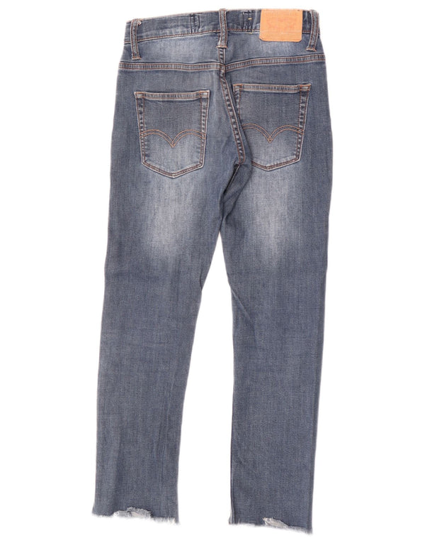 Jeans Levi's Boys 520 Tapered 11-12 Anos W26 L26 Azul Algodão