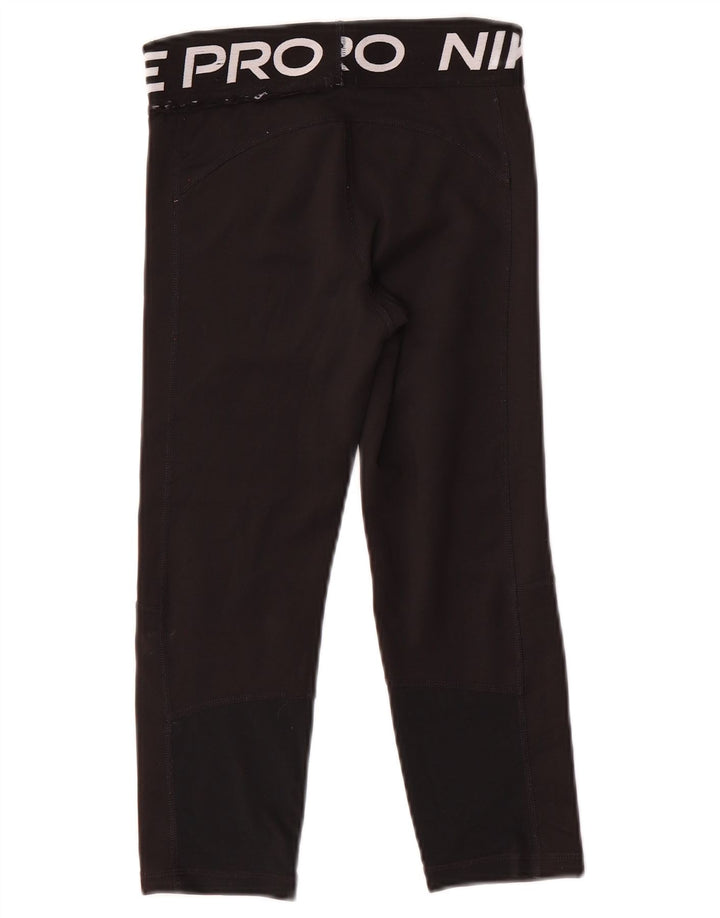 Leggings Nike Dri Fit Graphic para meninas 10-11 anos médio preto poliéster