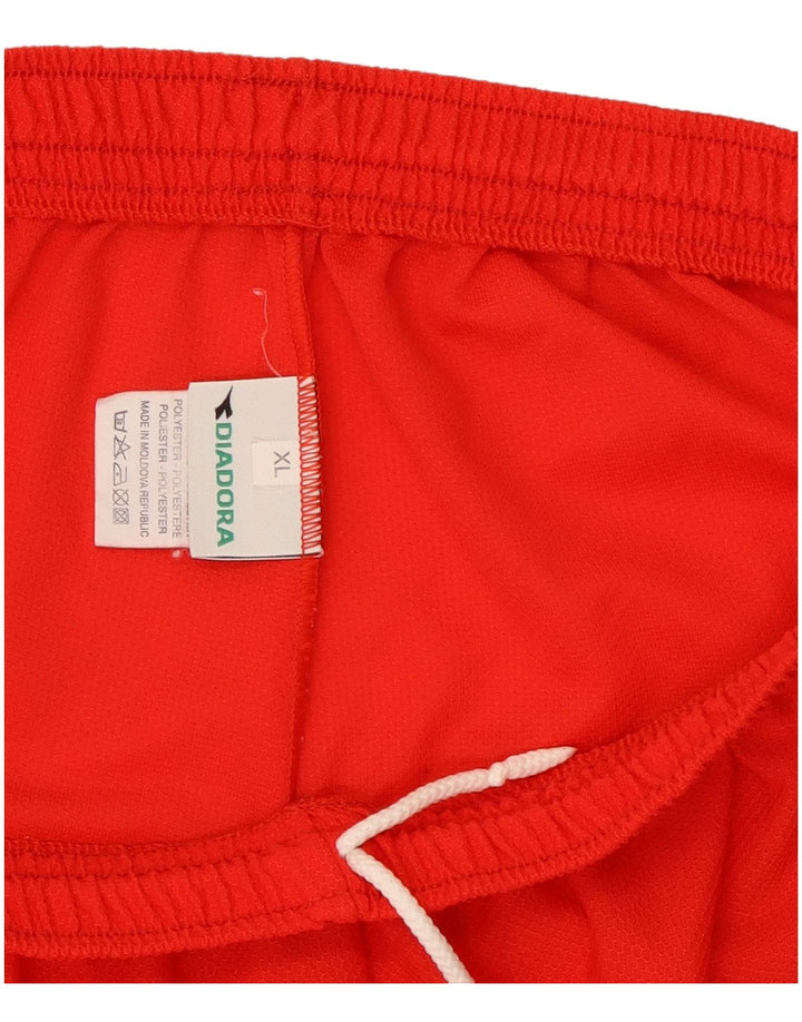 Diadora Mens Sport Shorts XL Poliéster Vermelho