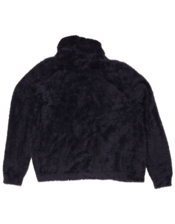 Suéter cardigã feminino Marks & Spencer UK 18 XL azul marinho poliamida