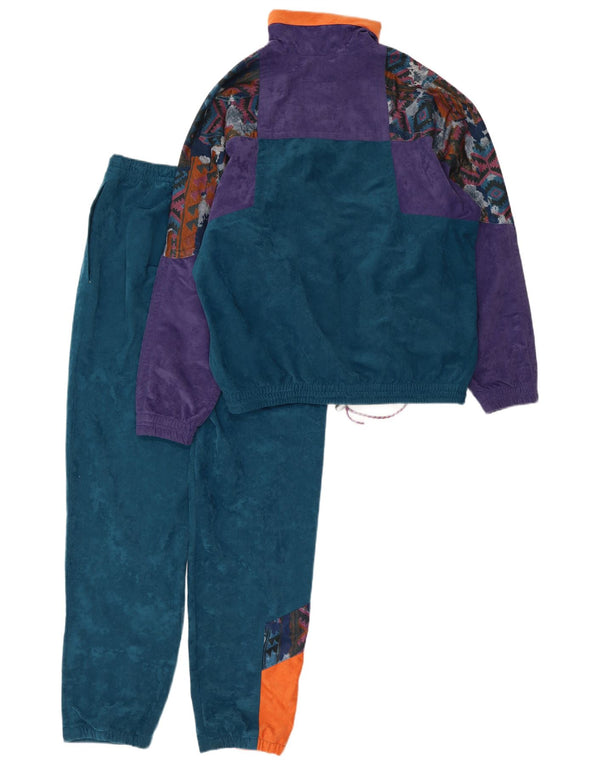 Great Escapes Mens Loose Fit Full Tracksuit IT 44 XS Azul Colourblock