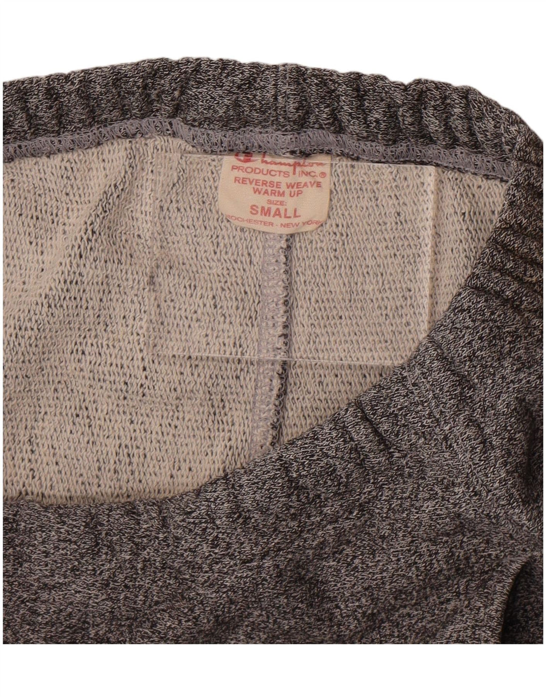 Calça de treino feminina Champion UK 10 pequena cinza manchada