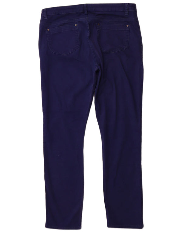 Calça jeans feminina cintura alta JAEGER UK 16 grande W36 L31 algodão azul