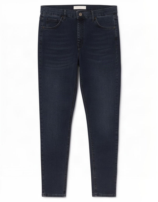 Jeans skinny feminino Topshop W34 L32 azul marinho poliéster