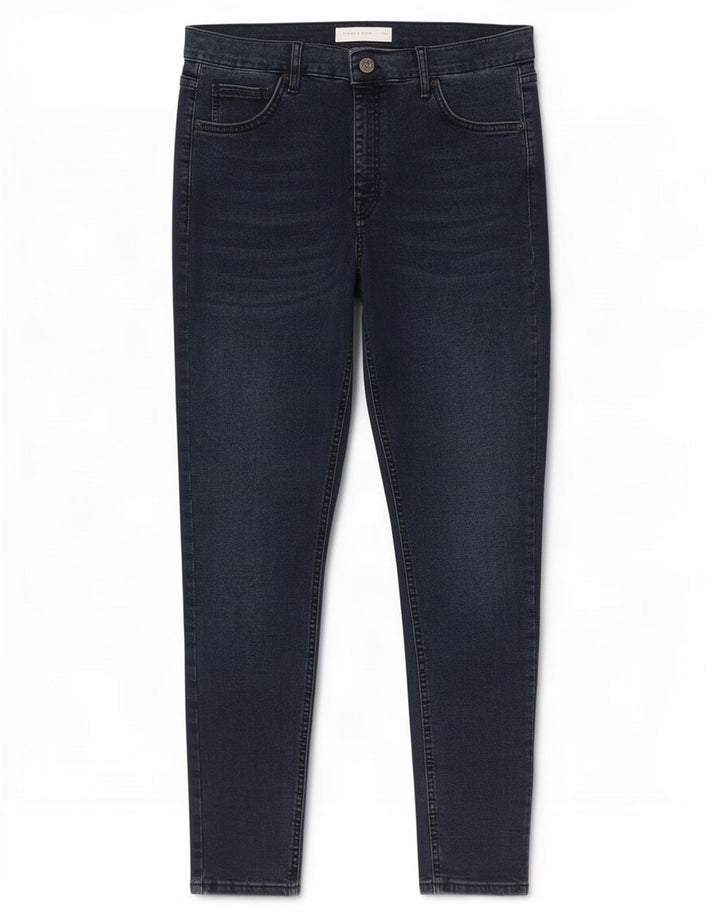 Jeans skinny feminino Topshop W34 L32 azul marinho poliéster