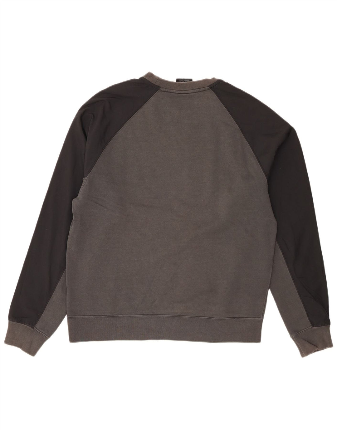 Moletom gráfico masculino Nike Jumper cinza médio algodão colorblock