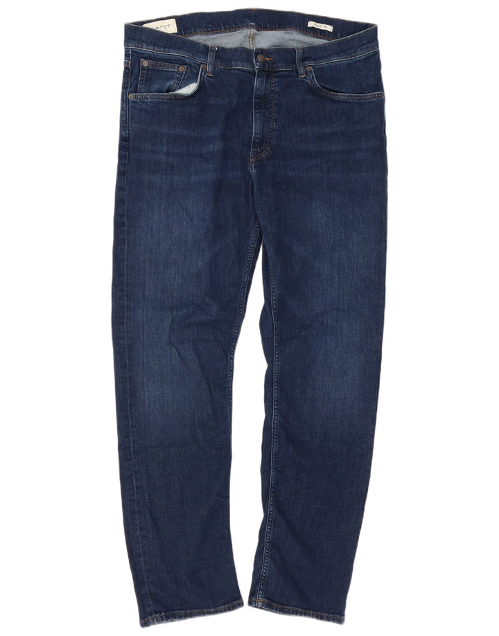 Gant Jeans masculino regular fit reto W38 L32 algodão azul