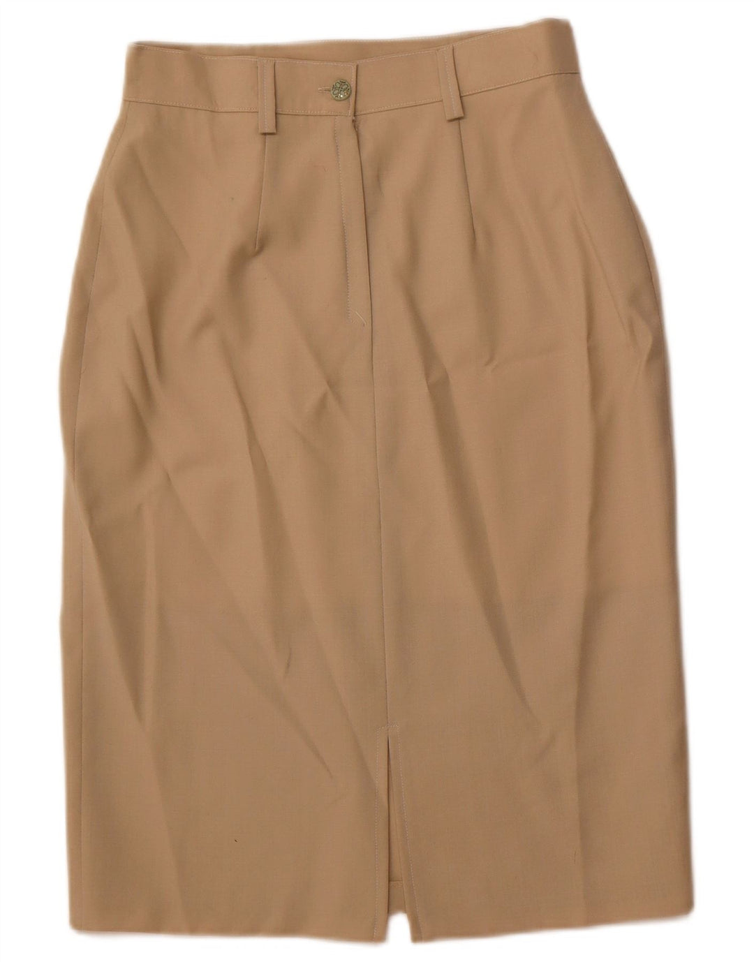 Saia lápis feminina VINTAGE IT 44 médio W28 lã marrom