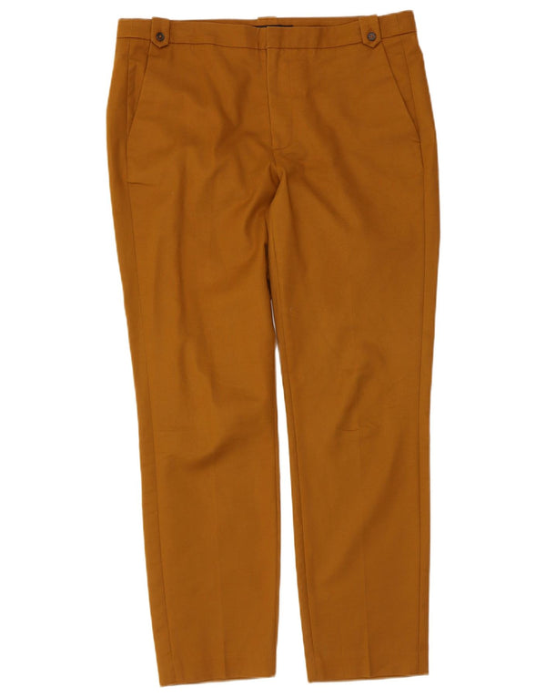 Zara Calça Chino Feminina Slim EU 40 Médio W30 L28 Marrom