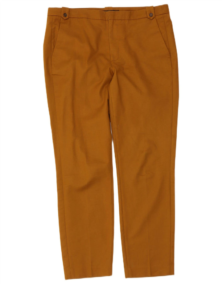 Zara Calça Chino Feminina Slim EU 40 Médio W30 L28 Marrom