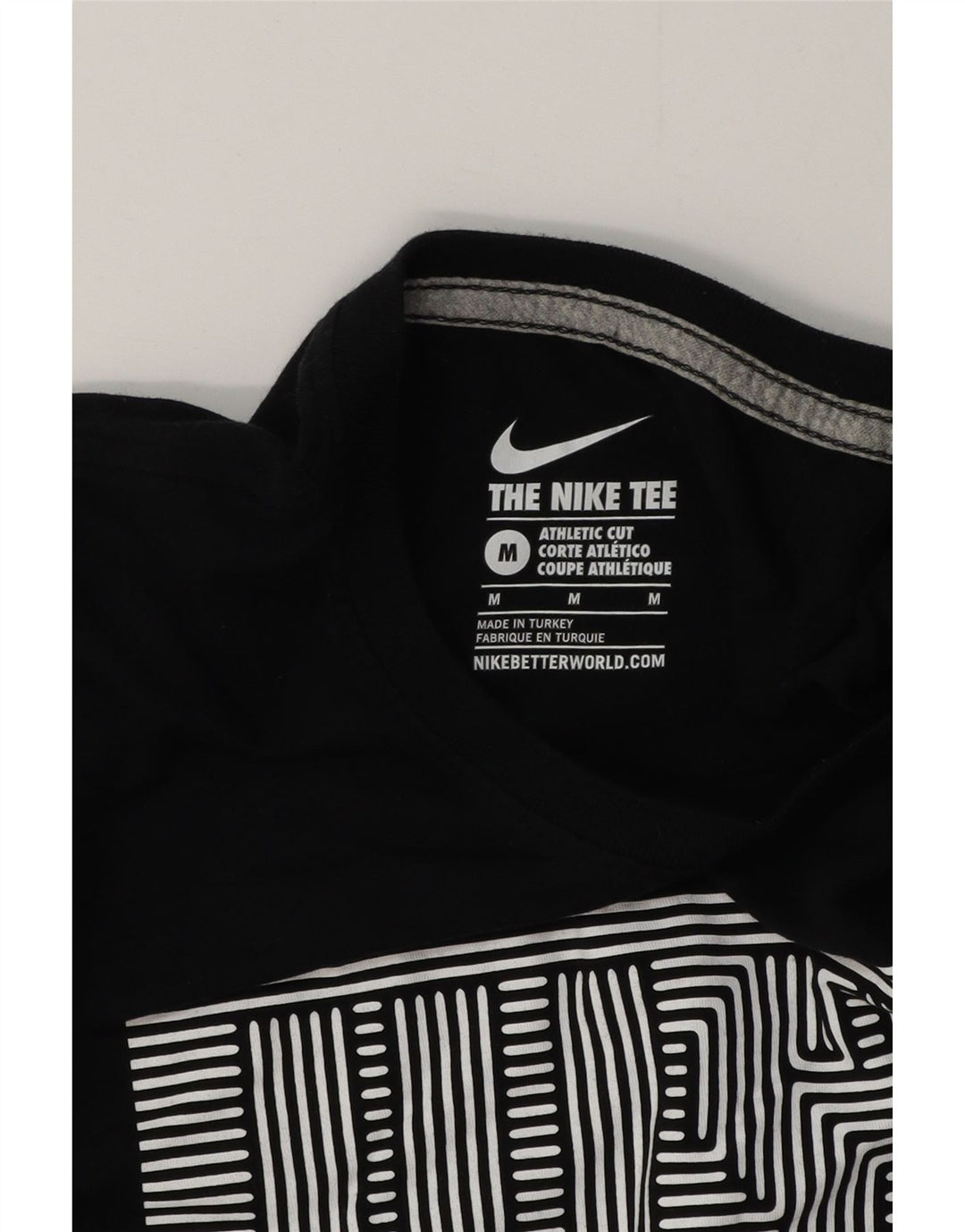 Camiseta Nike Masculina Athletic Cut Graphic Top Médio Preto
