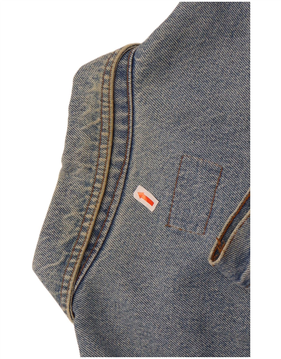 Jaqueta jeans masculina Benetton UK 42 XL azul