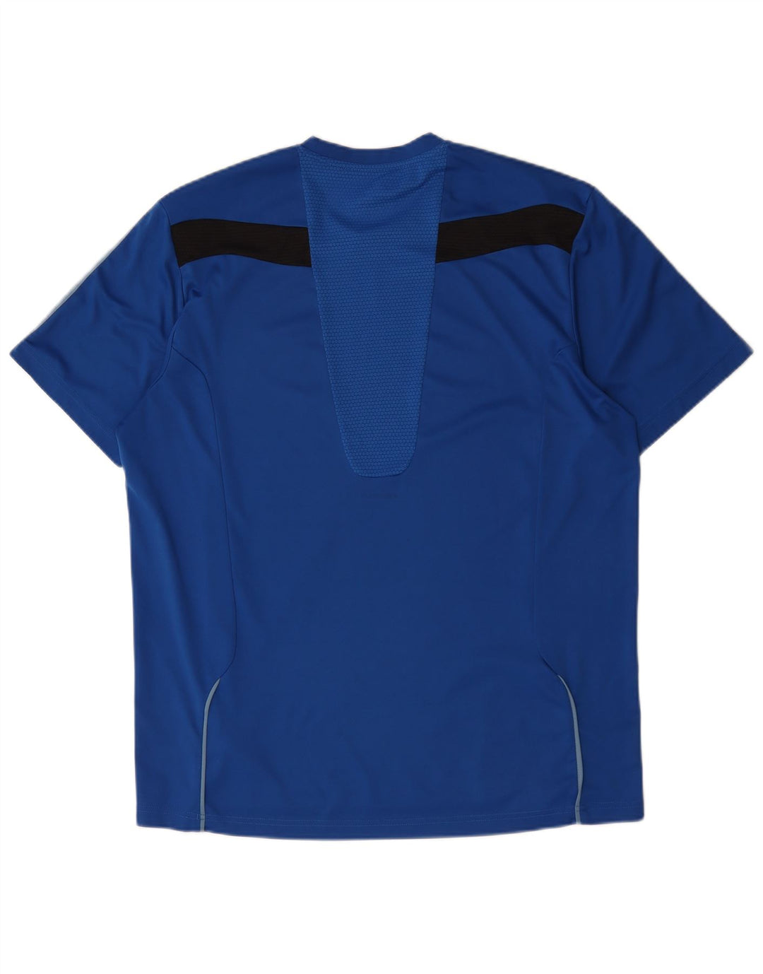 Camiseta masculina Adidas Top XL azul colorblock poliéster