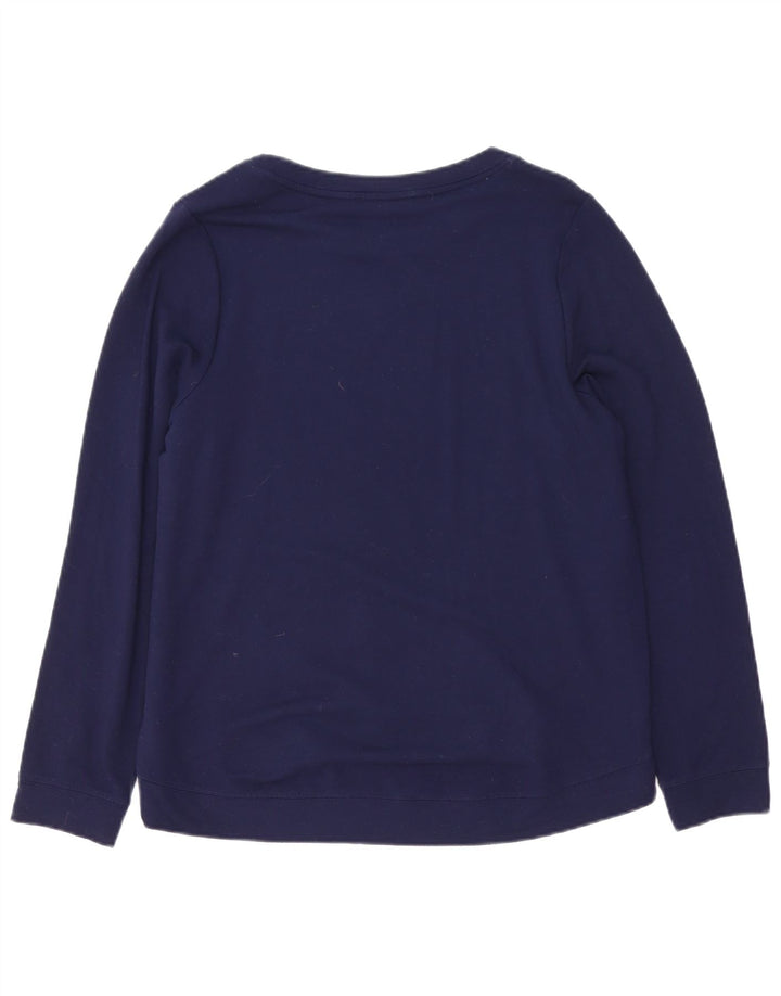 Suéter gráfico feminino Oasis UK 14 médio azul marinho viscose