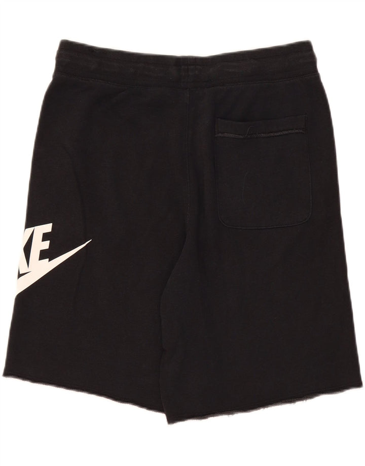 Shorts esportivos gráficos masculinos Nike médio algodão preto