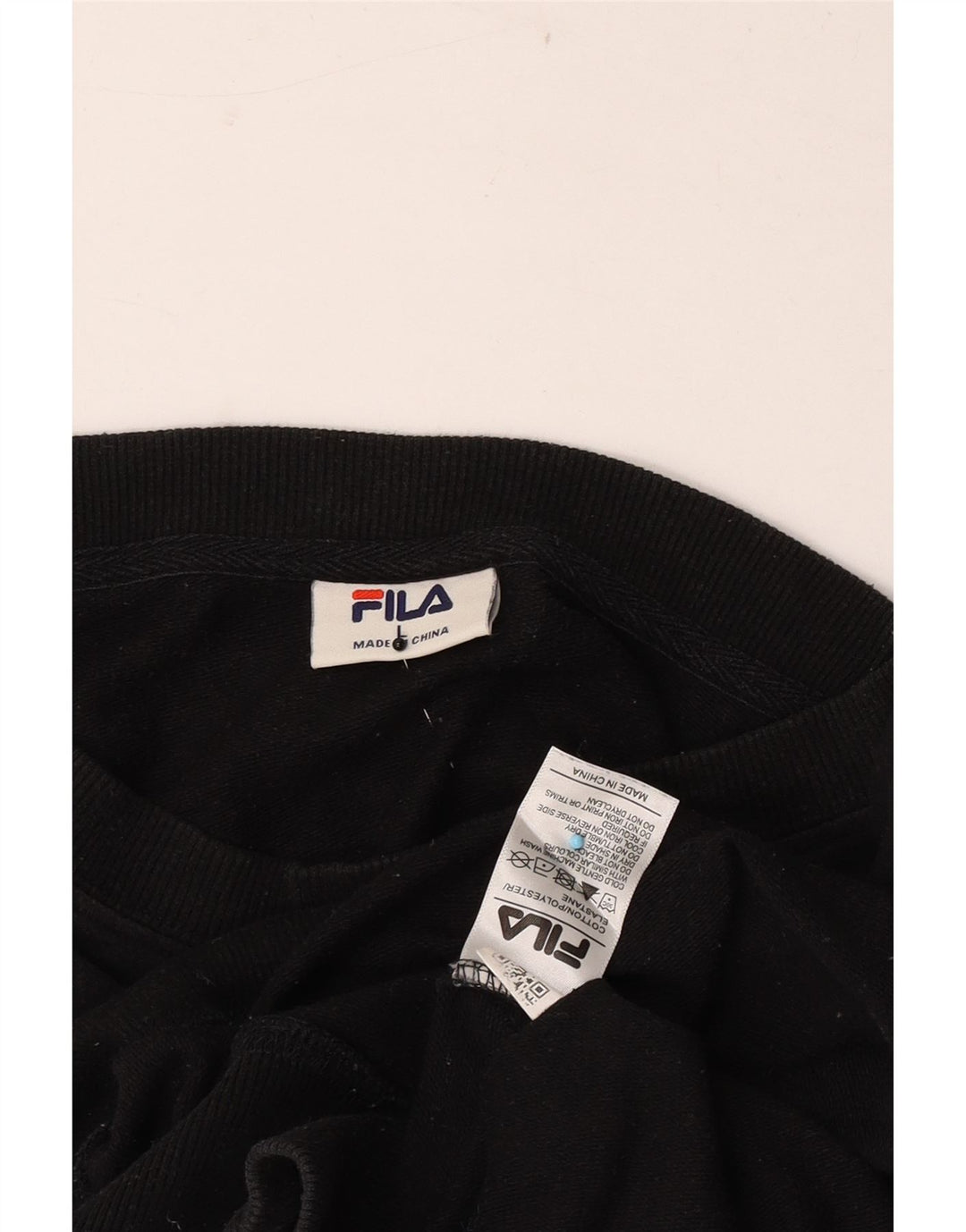 Fila moletom gráfico masculino jumper grande algodão preto