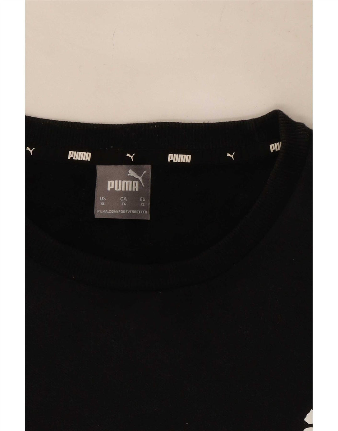 Puma Mens Moletom Jumper XL Algodão Preto