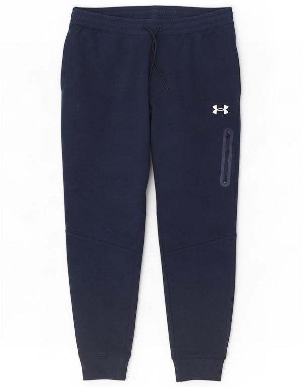 Under Armour Mens Loose Fit Calças de treino Joggers XL Azul marinho Algodão