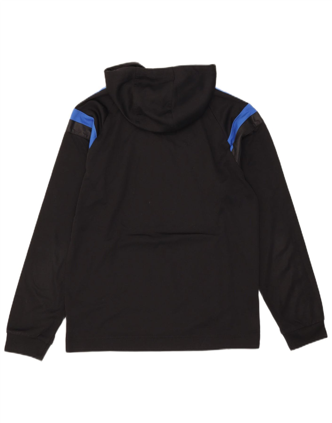 Adidas Mens Hoodie Jumper Pequeno Poliéster Colorblock Preto