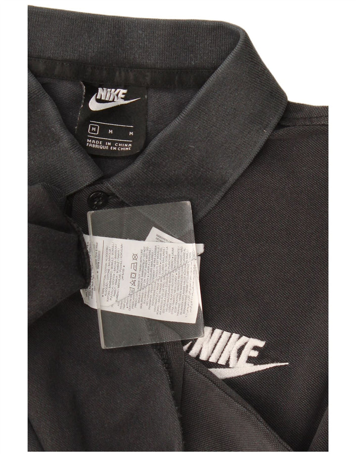 Camisa polo masculina Nike média preta algodão