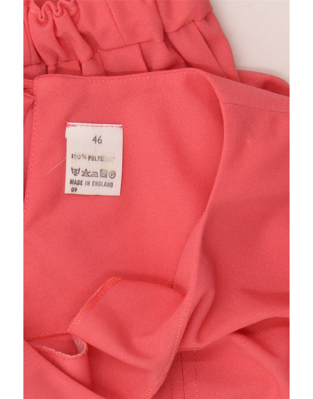Conjunto de saia feminina vintage de 2 peças IT 46 grande W34 rosa poliéster