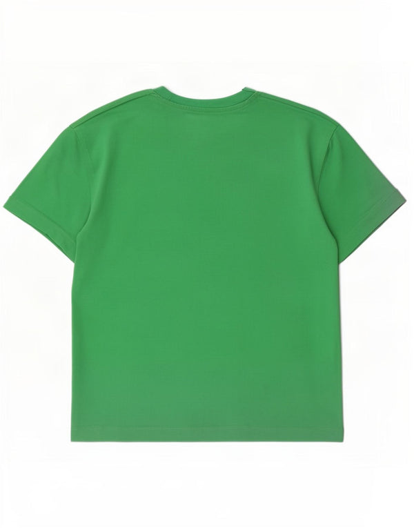 Camiseta masculina Zara Top médio algodão verde