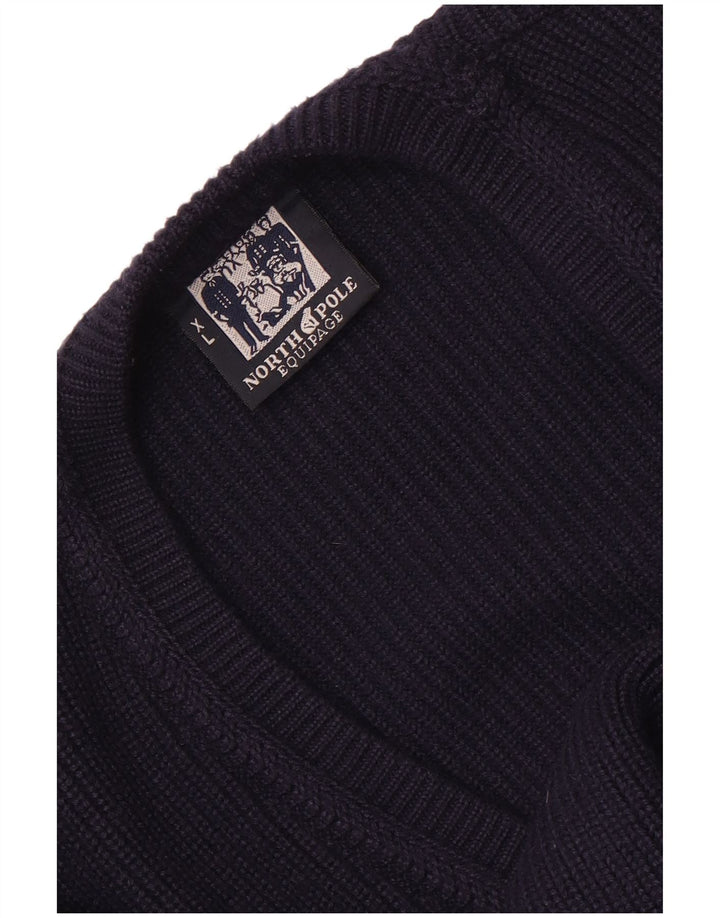 Suéter cardigã masculino North Pole XL azul marinho