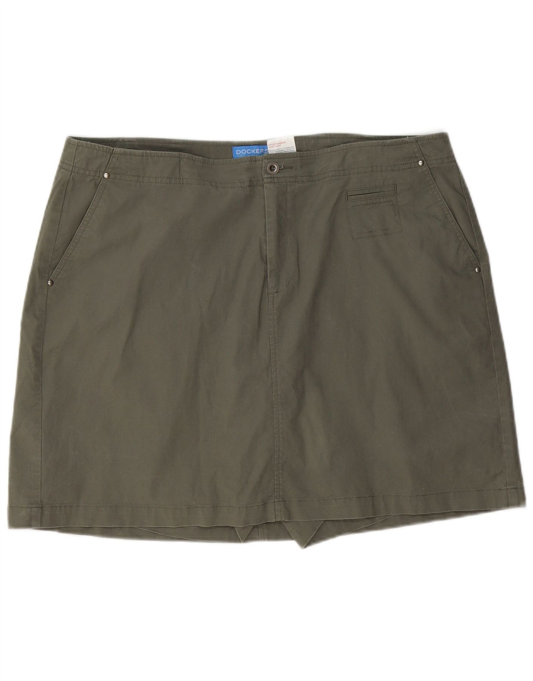 DOCKERS Skort feminino US 18 2XL algodão cáqui