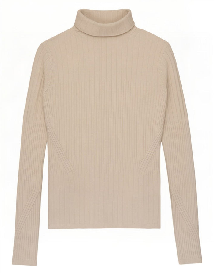 Suéter feminino Marks & Spencer com gola redonda e gola redonda Reino Unido 8 pequeno cinza