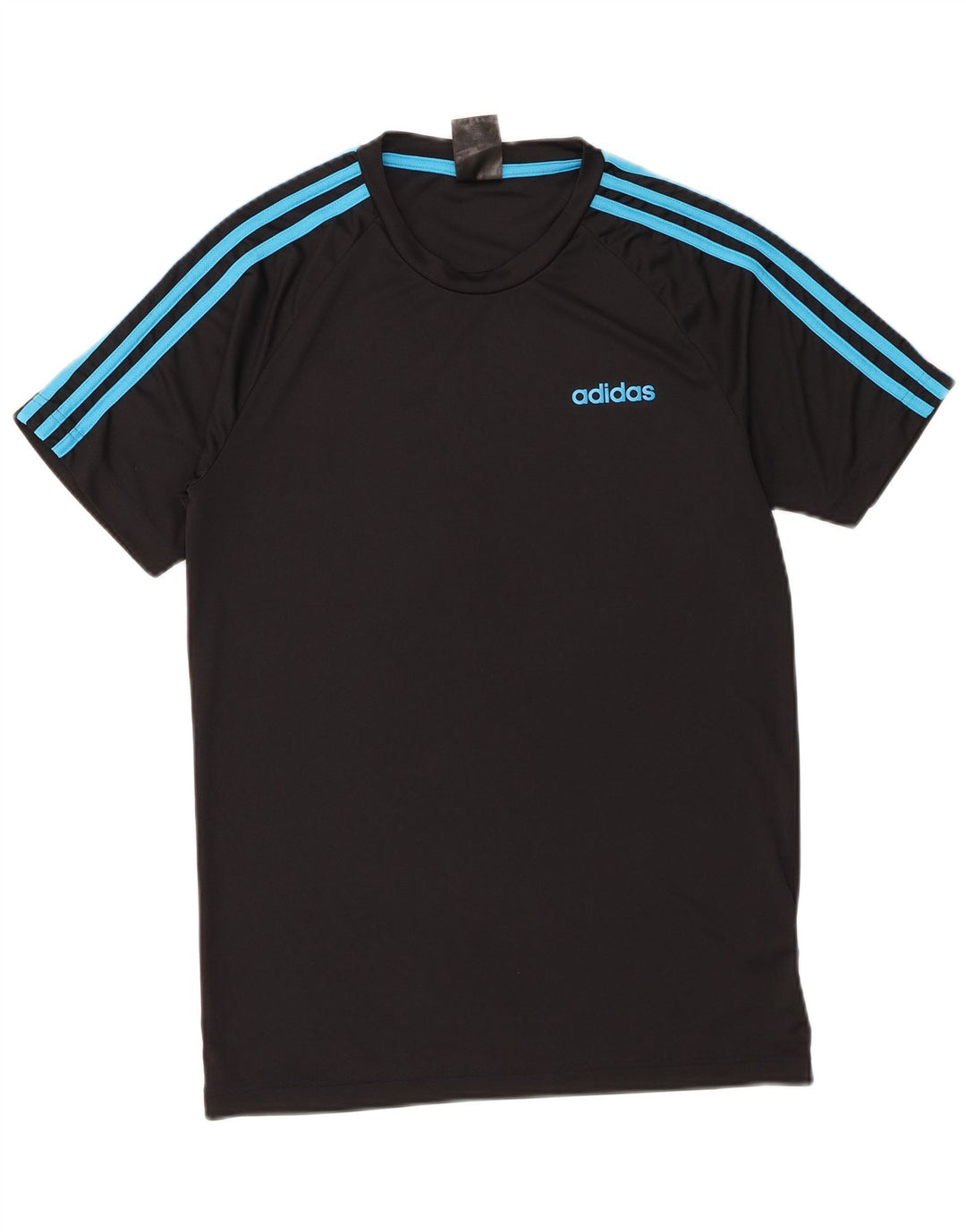Adidas Mens Climalite Camiseta Top Pequeno Poliéster Preto