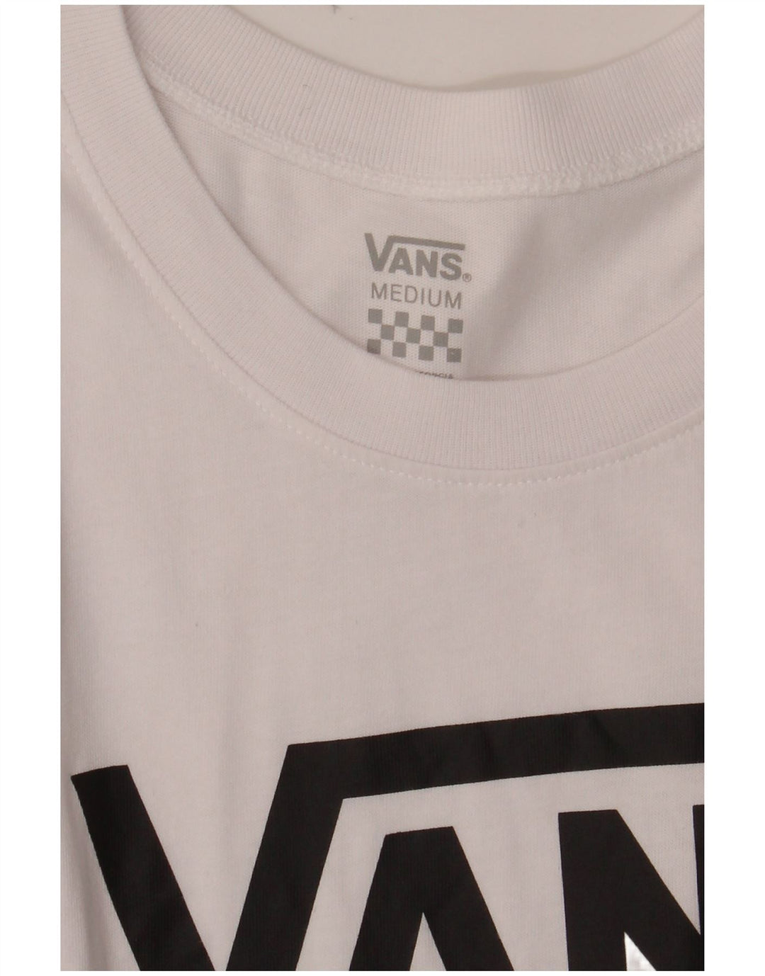 VANS Womens Graphic Vest Top UK 12 Médio Branco
