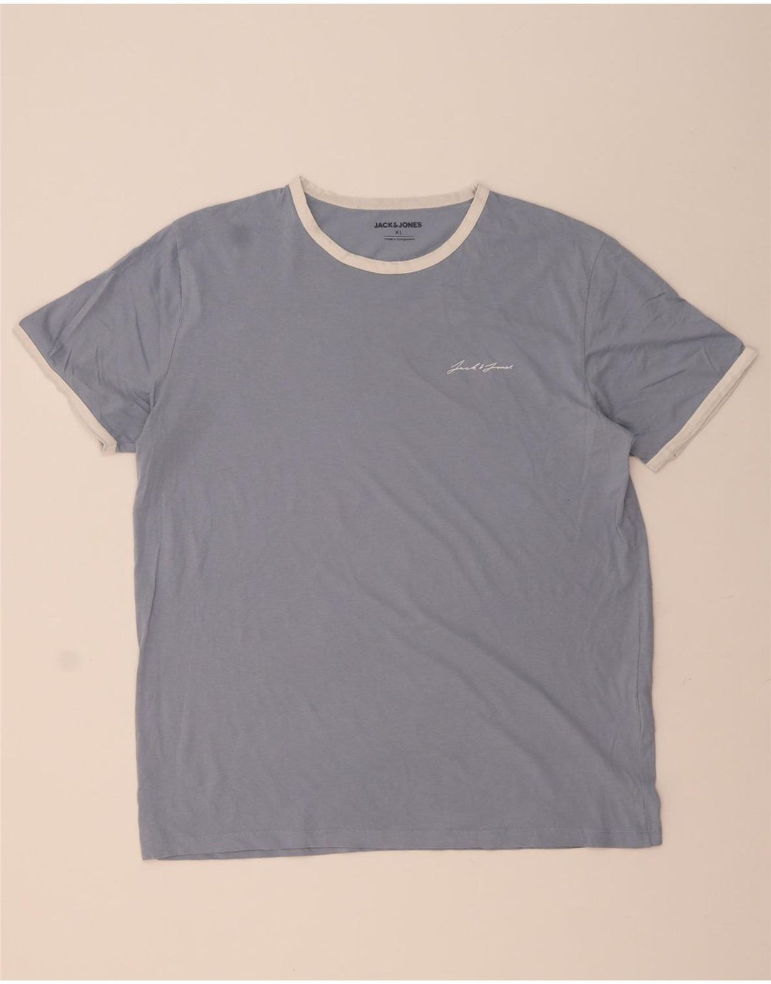 Camiseta masculina JACK & JONES Top XL algodão azul