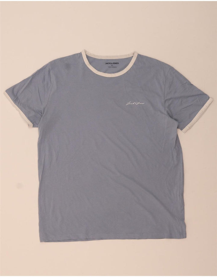 Camiseta masculina JACK & JONES Top XL algodão azul