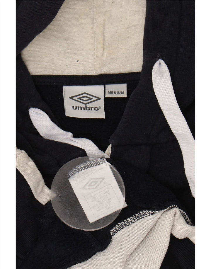 UMBRO moletom com capuz gráfico masculino médio algodão azul marinho