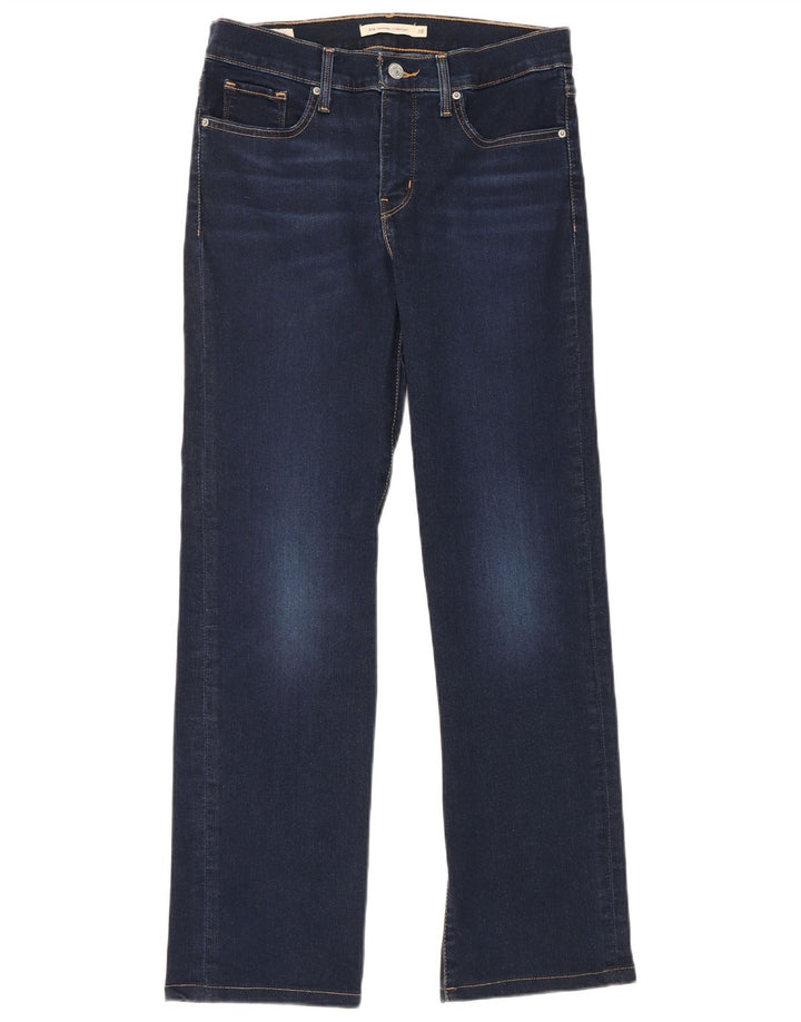 Calça jeans feminina Levi's 314 Shaping Straight W28 L28 azul algodão