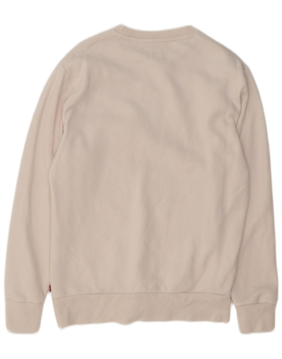 Levi's Mens Standard Graphic Moletom Jumper Pequeno Algodão Branco