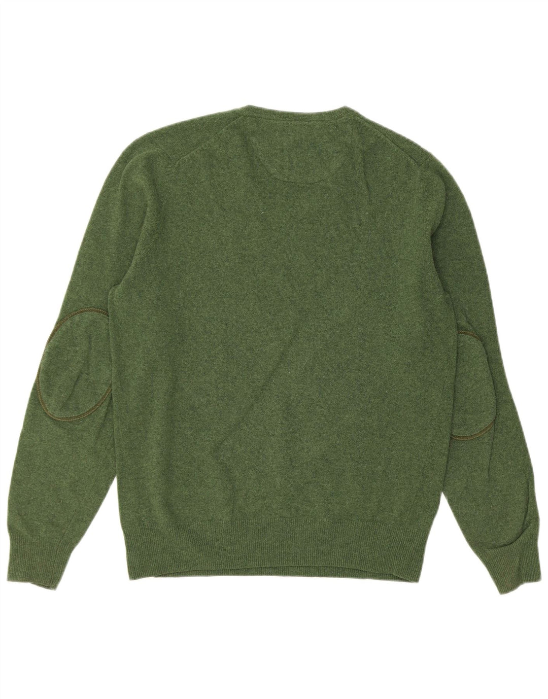 Suéter masculino MASSIMO DUTTI com decote em V grande verde