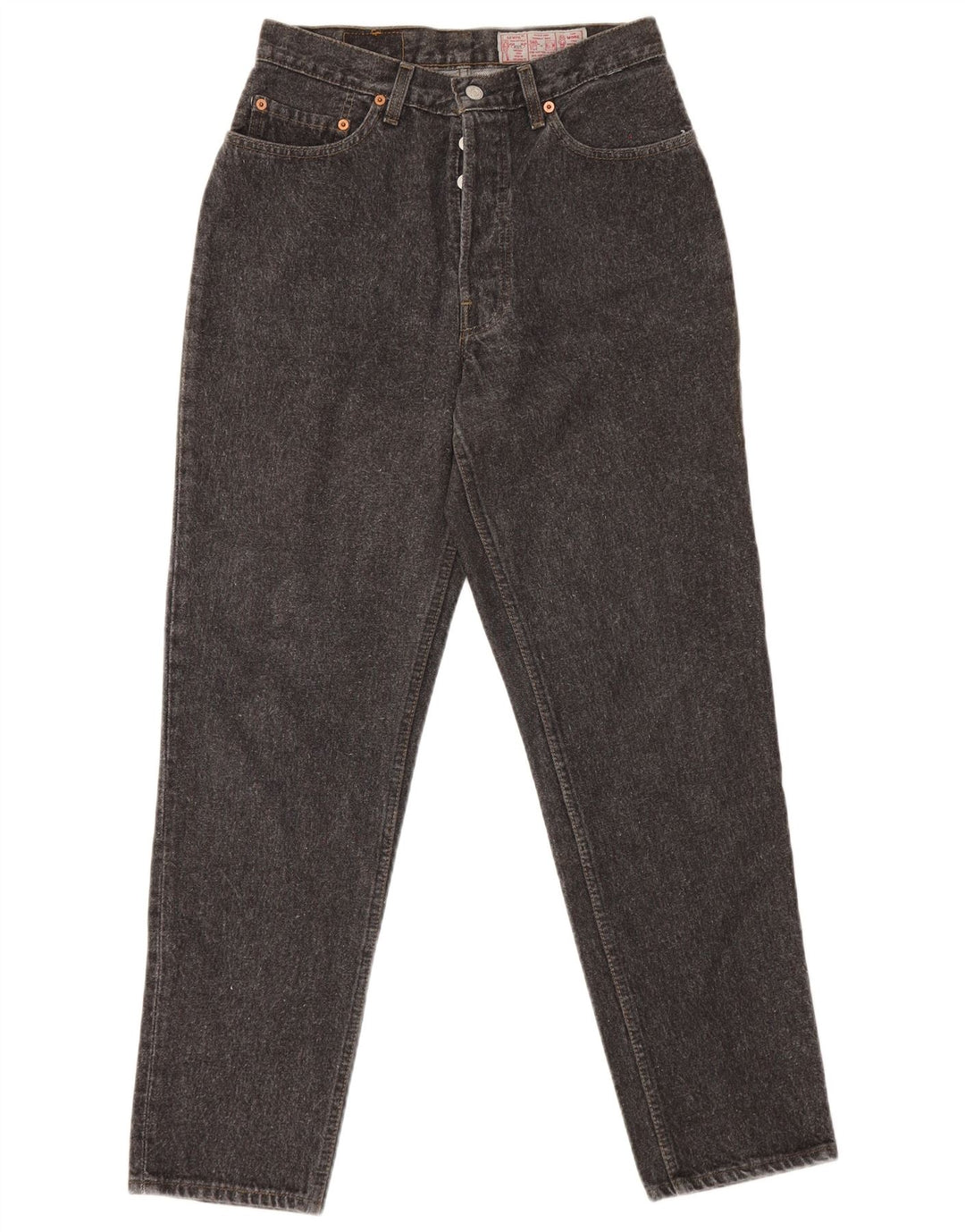 Jeans feminino Levi's 901 Tapered W32 L30 algodão cinza
