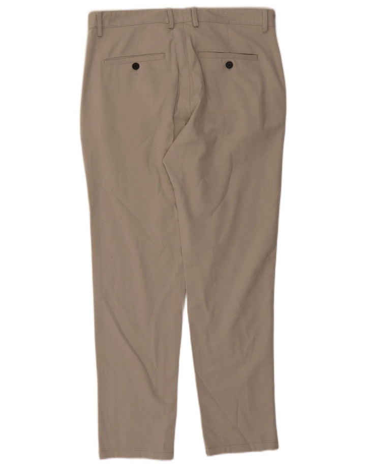 ZARA Calça Chino Feminina Slim EU 40 Médio W31 L38 Bege