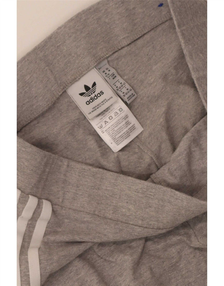 Leggings Adidas Femininas UK 12/14 Algodão Cinza Médio